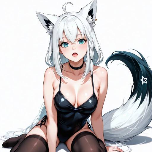 Adorable Fox Girl Virtual YouTuber Illustration