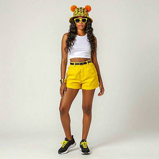 Stylish Hip Hop Female Costume Display