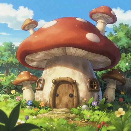 Anime Hobgoblin in Mushroom House