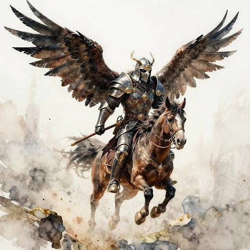 Griffon Rider Highland Fantasy Portrait
