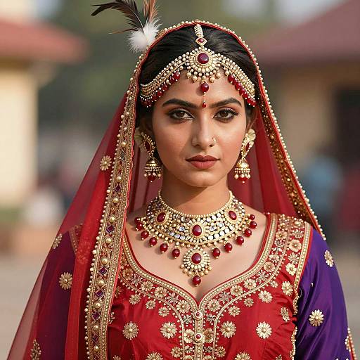 Elegant Portrait in Traditional Indian Attire