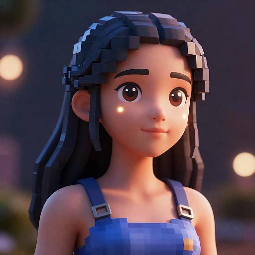 Realistic Digital Avatar Music Character