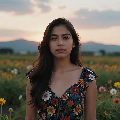 Vibrant Portrait of a Mexican Woman