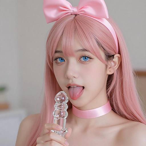 Playful Portrait of Young Woman