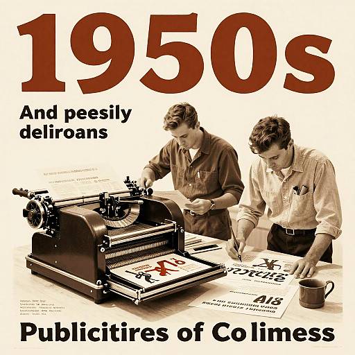 Vintage 1950s Advertising Poster