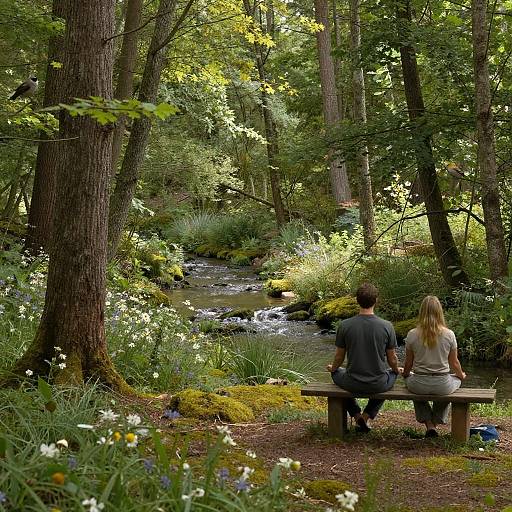 Tranquil Forest Meditation Scene