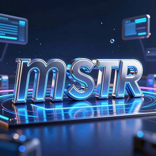 Bold 3D Chrome and Neon Letters