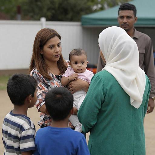 Family Portrait in Outdoor Setting