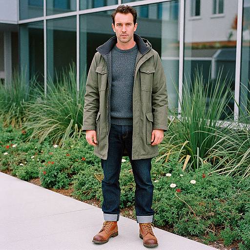 Urban Explorer in Vibrant Modern Setting