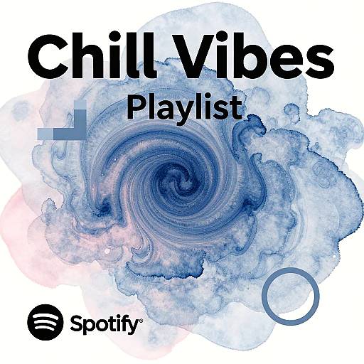 Digital art of a blue watercolor swirled vortex with text 