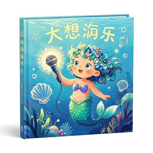 Mermaid Child and the Magical Book