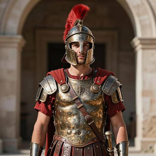 Photorealistic Roman Centurion Portrait