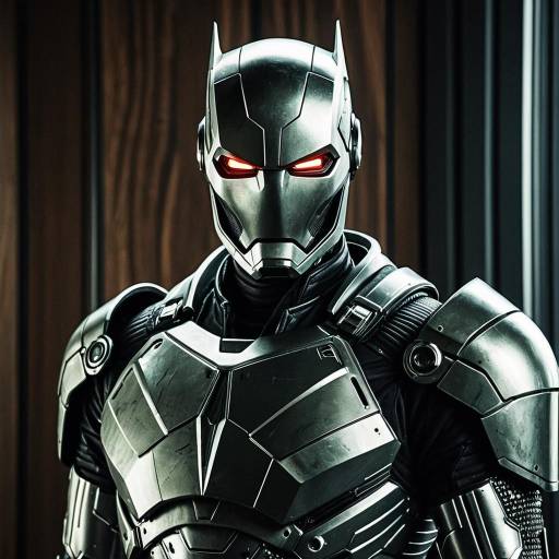 Futuristic Rogue Android with Metallic Armor