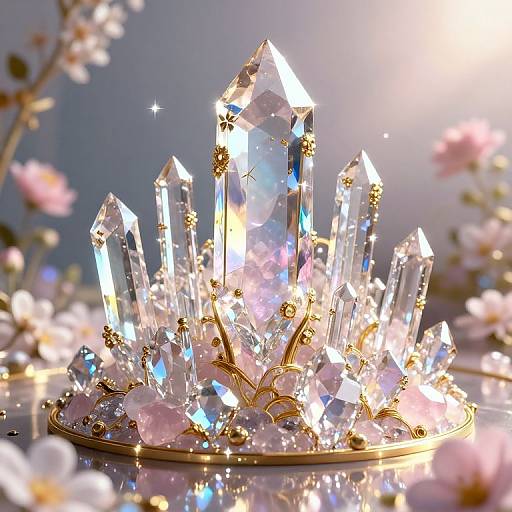 Shimmering Crystal City of Gems