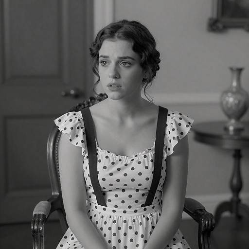 Elegant Vintage Portrait of a Young Woman