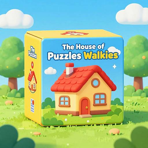 Colorful Cartoon Puzzle Box Art