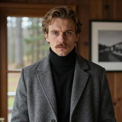 Intense Portrait of a Stylish Male