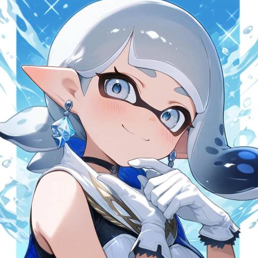 Stylish Inkling Girl with Tentacle Hair