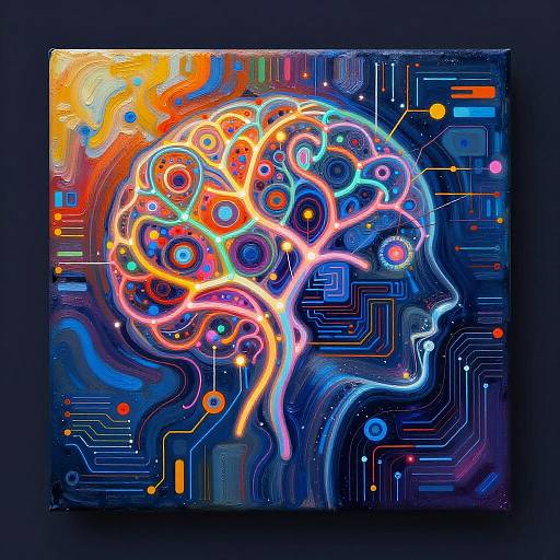 AI Art Generator Neon Abstracts