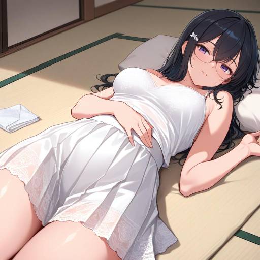 Sensual Admiral Kancolle in Starry Tent