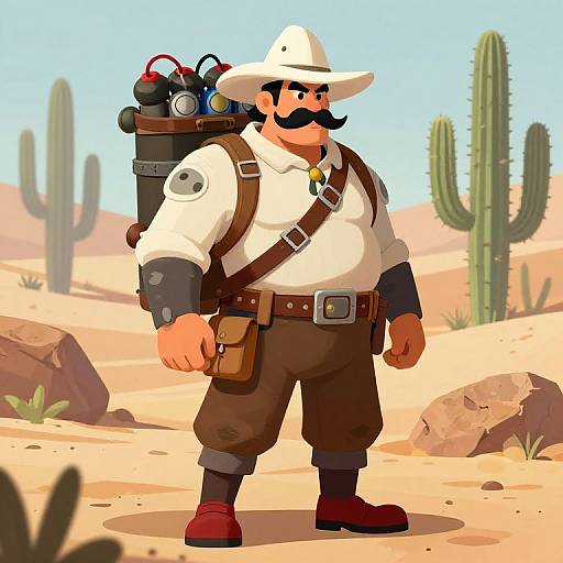 Veteran Explorer Fantasy Character Art