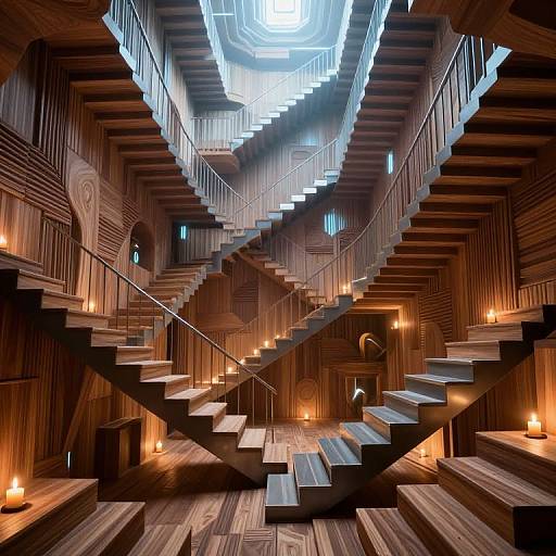 Escher-Inspired Infinite Staircase Realm