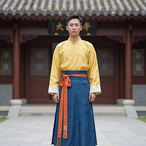 Man in Traditional Chinese Pride Costume