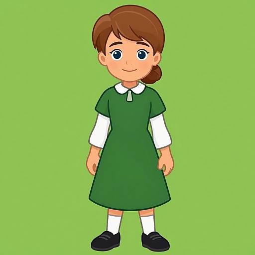 Irish Woman Character Clip Art