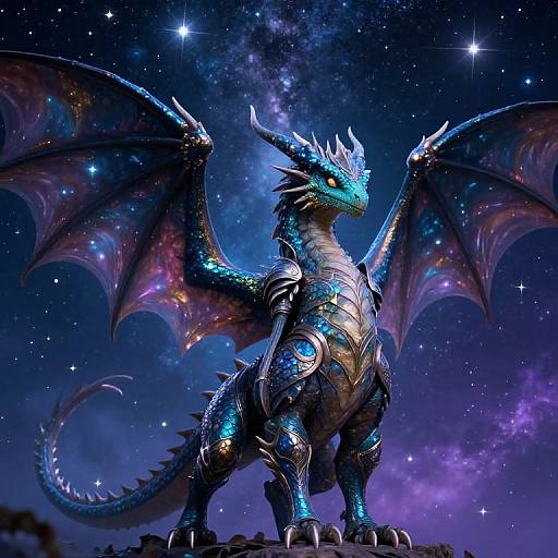 Galaxy Fae with Star Dragon