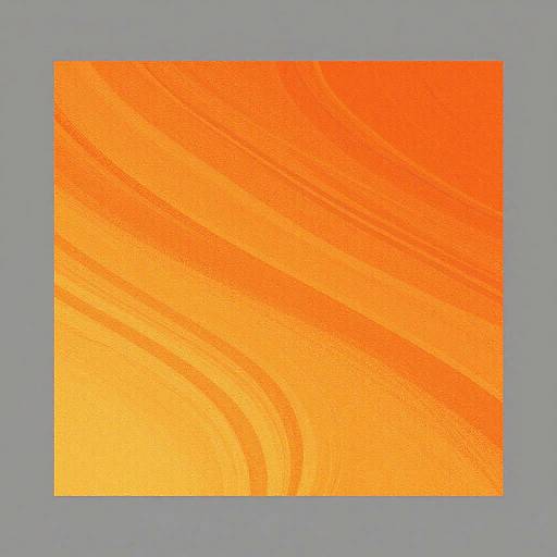Abstract Orange Gradient with Wavy Lines