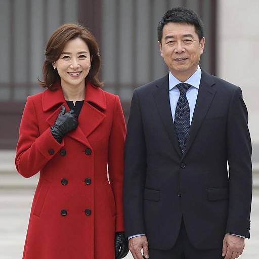 Outdoor Portrait of Smiling Couple