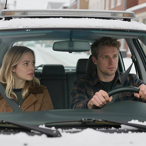 Snowy Drive: A Winter Adventure