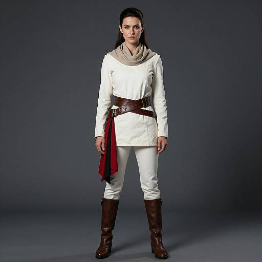 Woman in Vintage Sci-Fi Costume