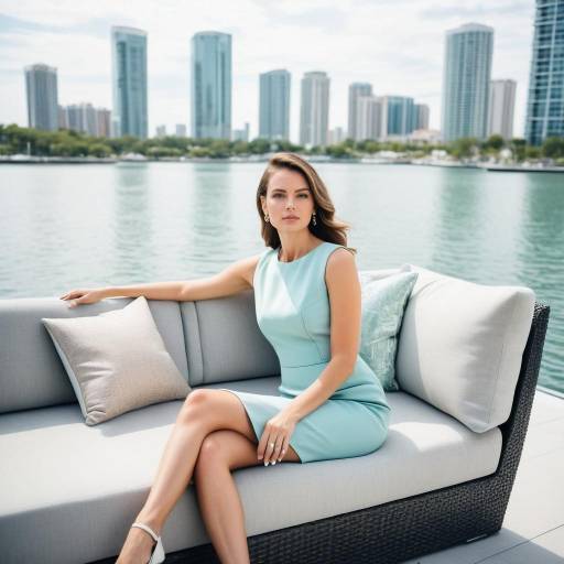 Elegant Woman Portrait in Urban Oasis
