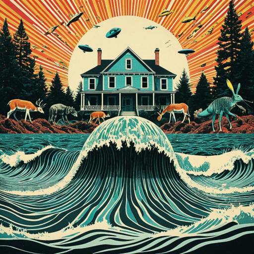 Vintage Sci-Fi Psychedelic Art Collage Vintage Sci-Fi Psychedelic Art Collage