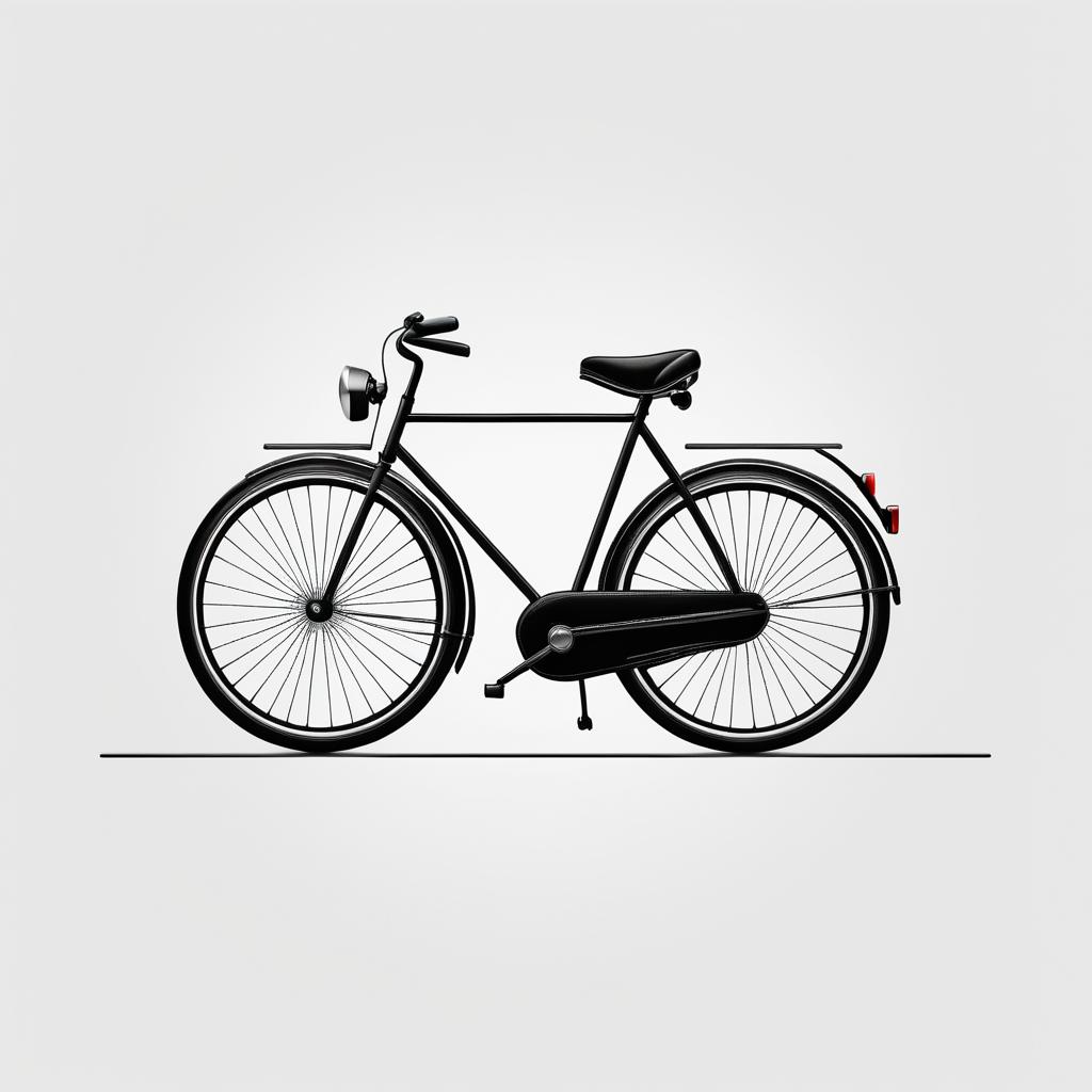 Elegant Minimalist Bicycle Logo Design