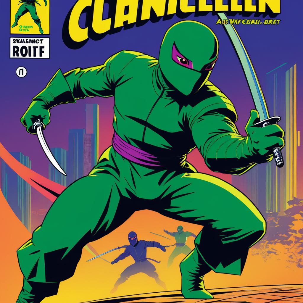 Stealthy Ninja Chameleon Comic Cover