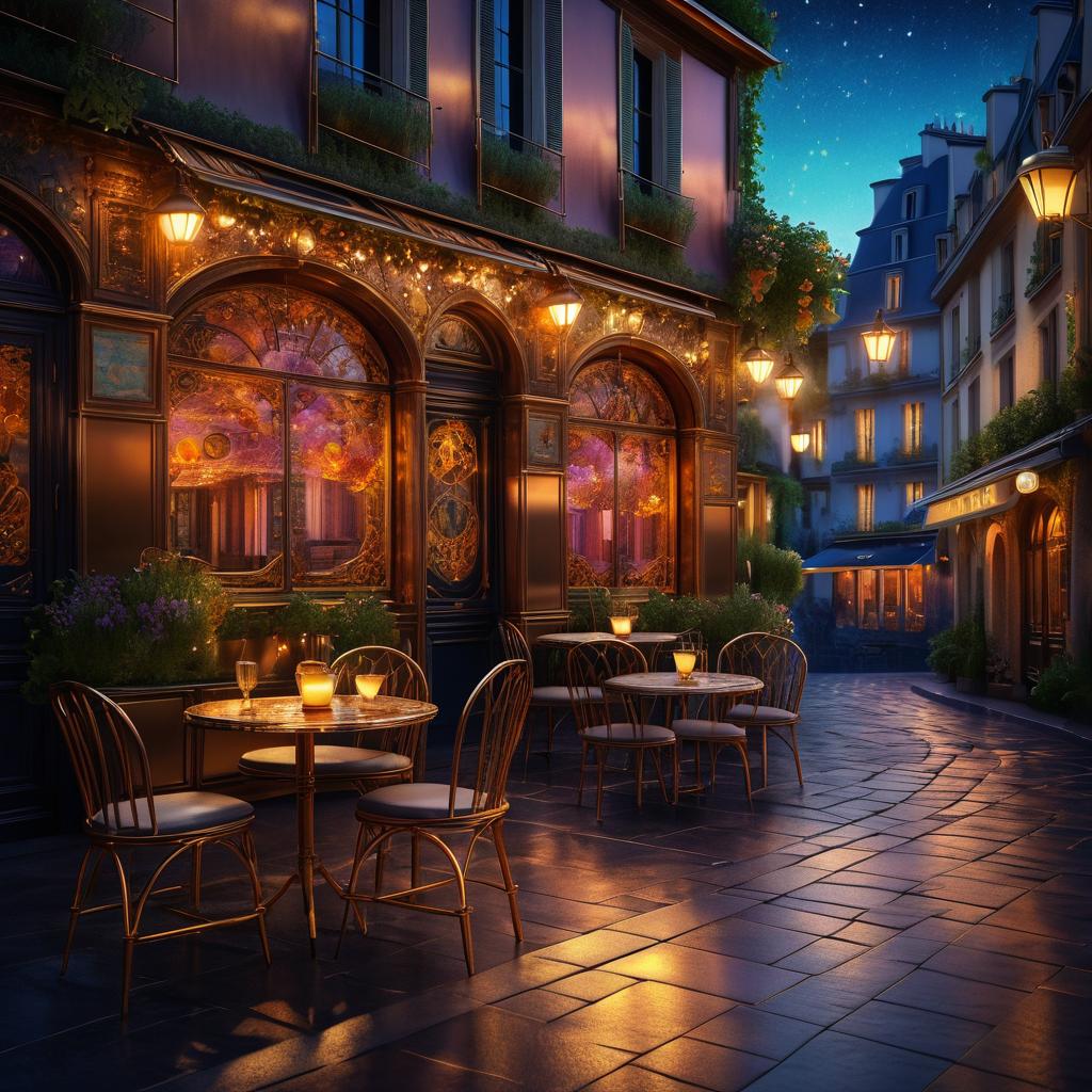 Elegant Parisian Cafe Fine Art Photography