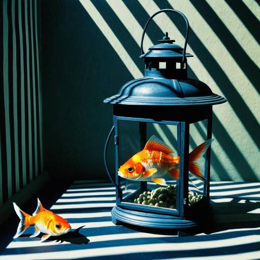 Surreal Goldfish in Lantern Surreal Goldfish in Lantern