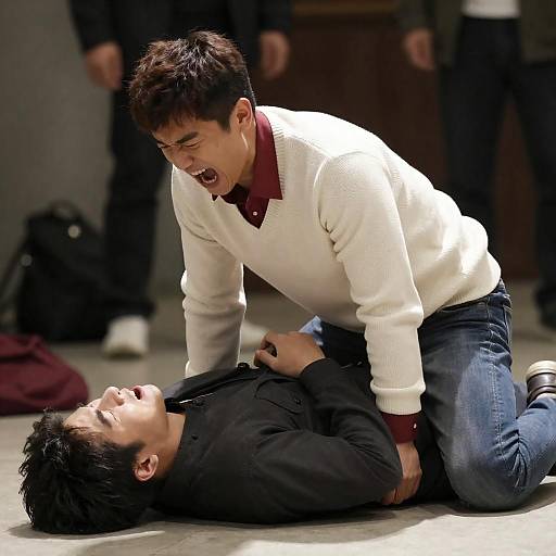 Intense Encounter in Urban Shadows