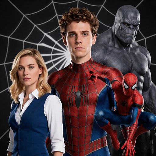 Dynamic Spider-Man Cast Photography