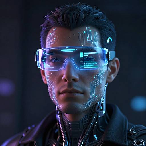 Cybernetic Human Interface Portrait