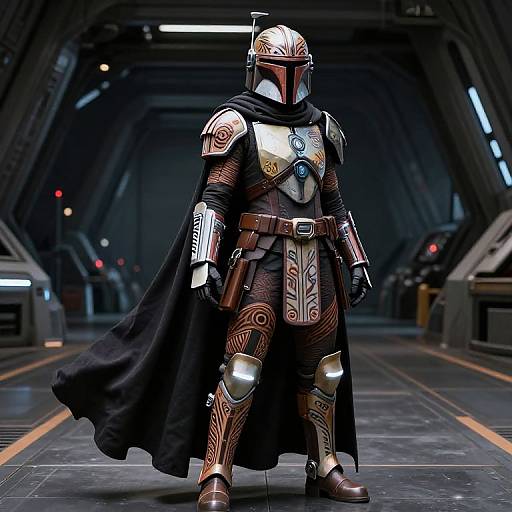 Futuristic Female Mandalorian Armor