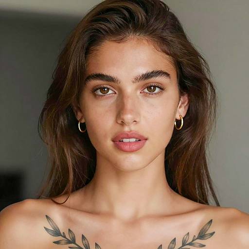 Close-Up Portrait of a Young Woman