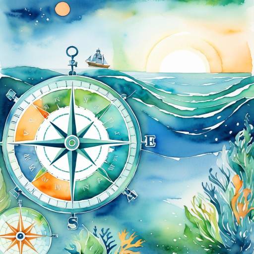 Navigating Financial Seas: Watercolor Compass