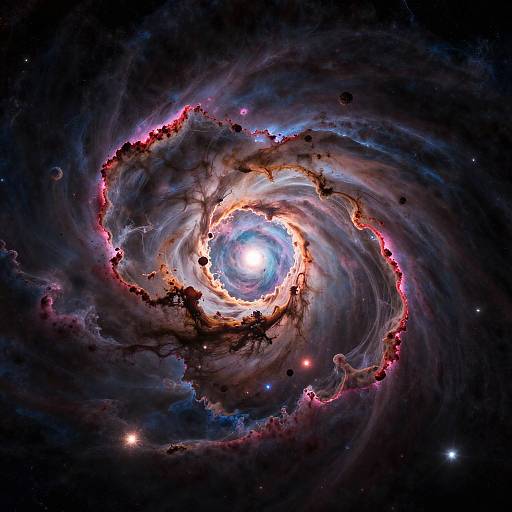 Surreal Psychedelic Celestial Nebula Art