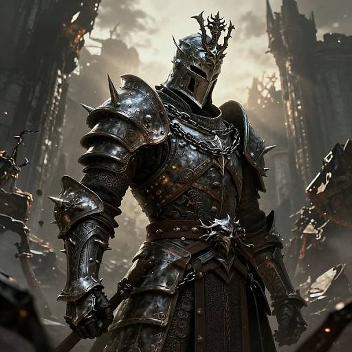 Dark Souls Knight in Crumbling Ruins