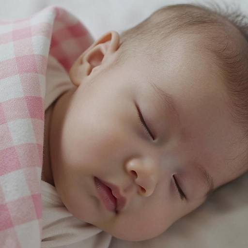 Serene Close-up of a Sleeping Baby