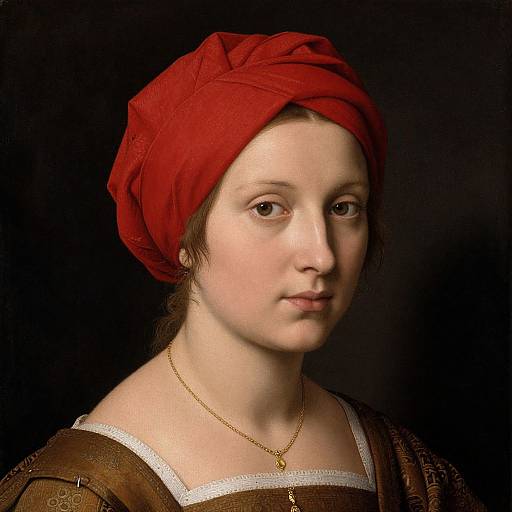 Renaissance Woman with Red Turban