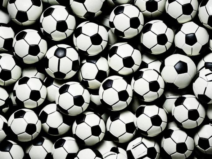 Close-Up Football Pattern Wallpaper Design